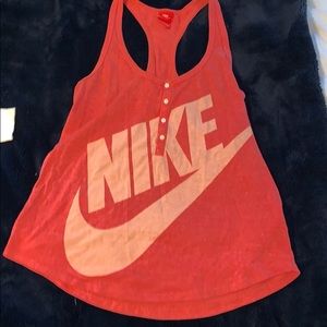 Button down Nike tank top